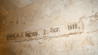 Inscription de Belzoni